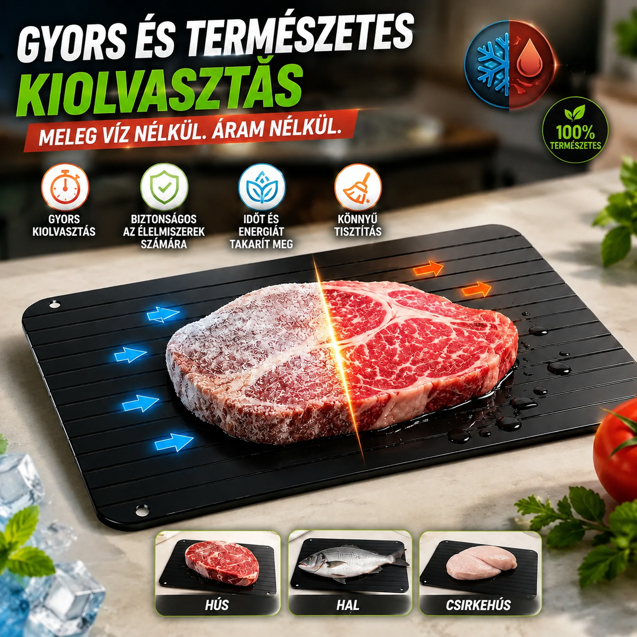 Gyors Kiolvasztó Tálca DefrostPro™