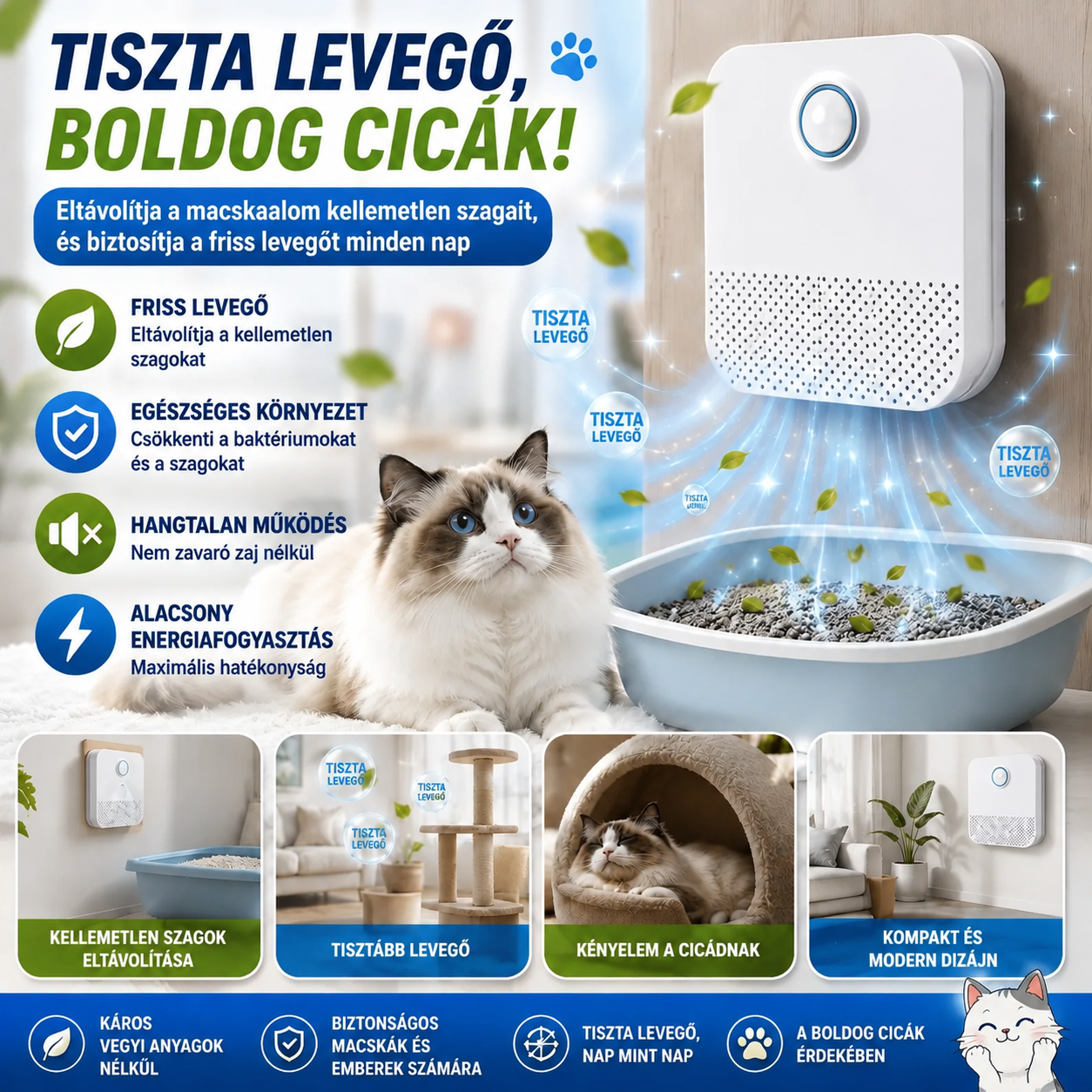 Macskaalom Szagtalanító FreshCat™