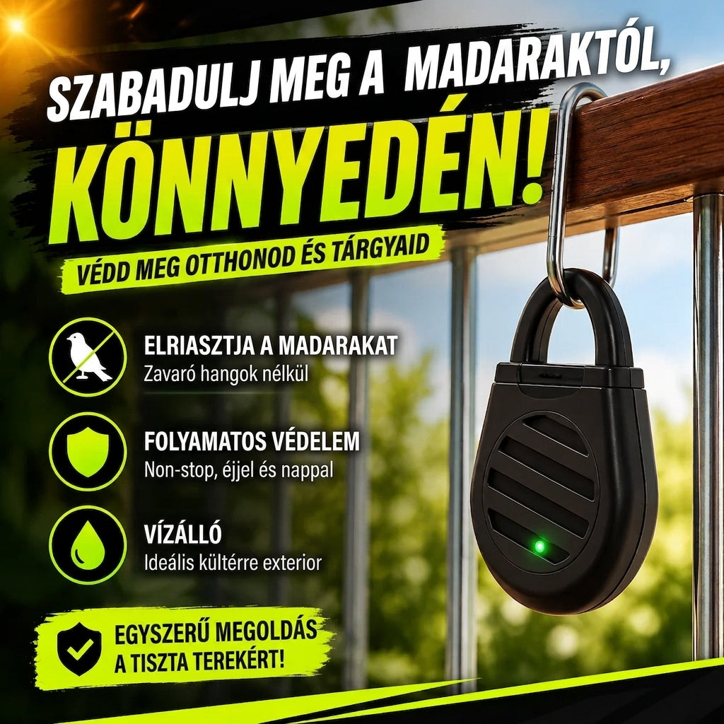 Ultrahangos Madárriasztó BirdAway™