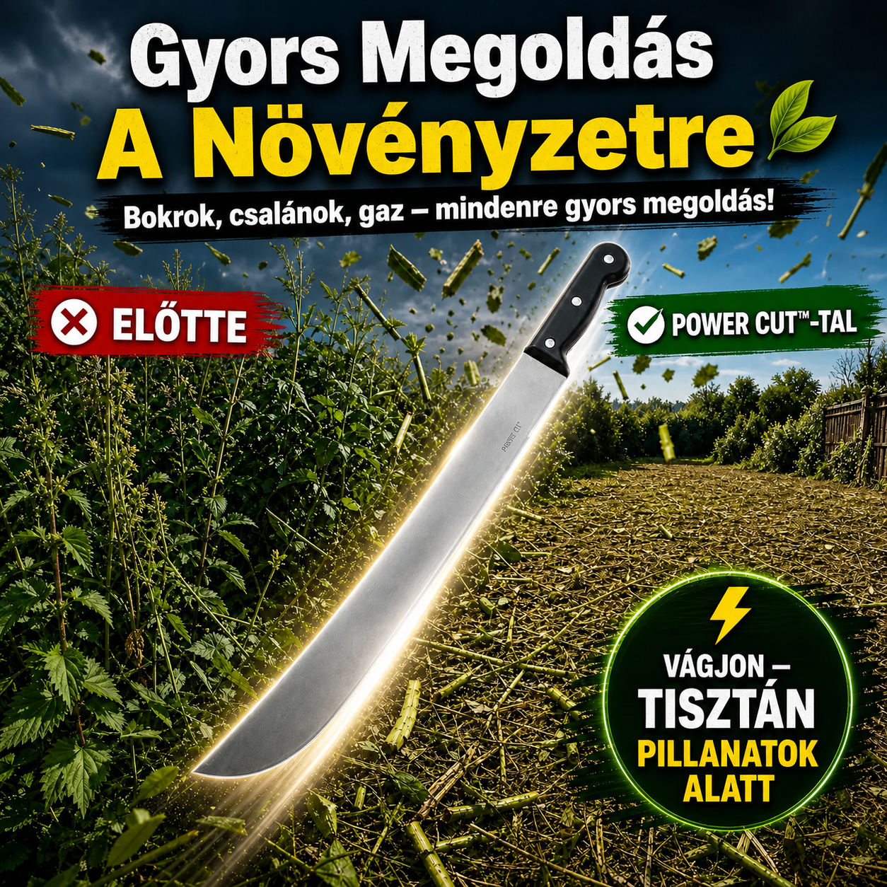 Professzionális Acél Kerti Vágószerszám – PowerCut™