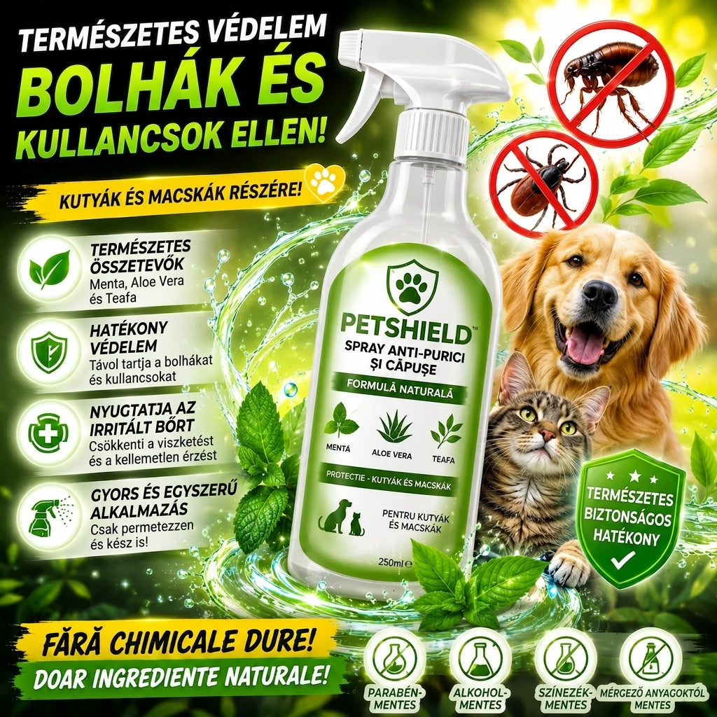 Természetes Bolha- És Kullancsspray PetShield™