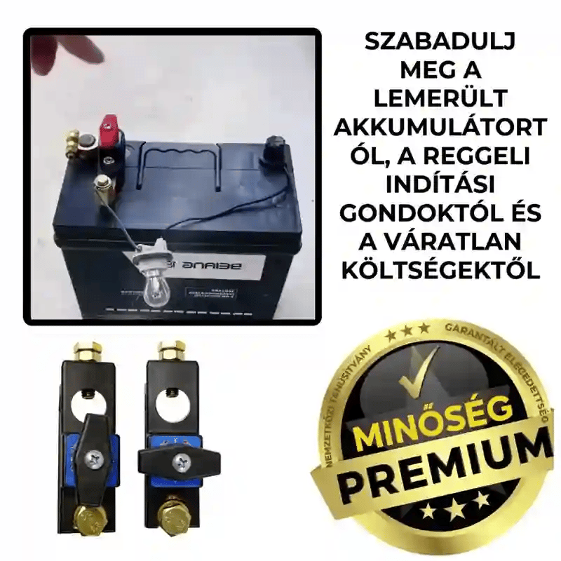 Okos Akkulekapcsoló Autóhoz- Akkuvédő™
