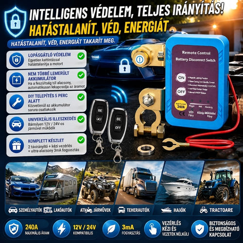 Vezeték Nélküli Akkumulátor-Leválasztó SafeStart™