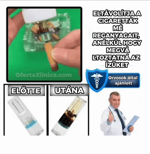 Cigarettaszűrő a méreganyagok ellen – ȚigăREL™