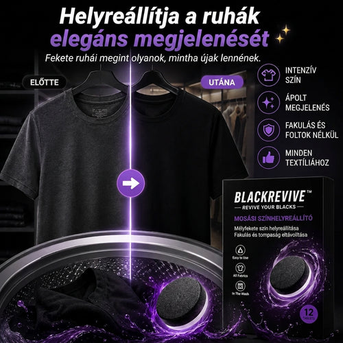 Fekete Ruhát Frissítő Kendők BlackRevive™