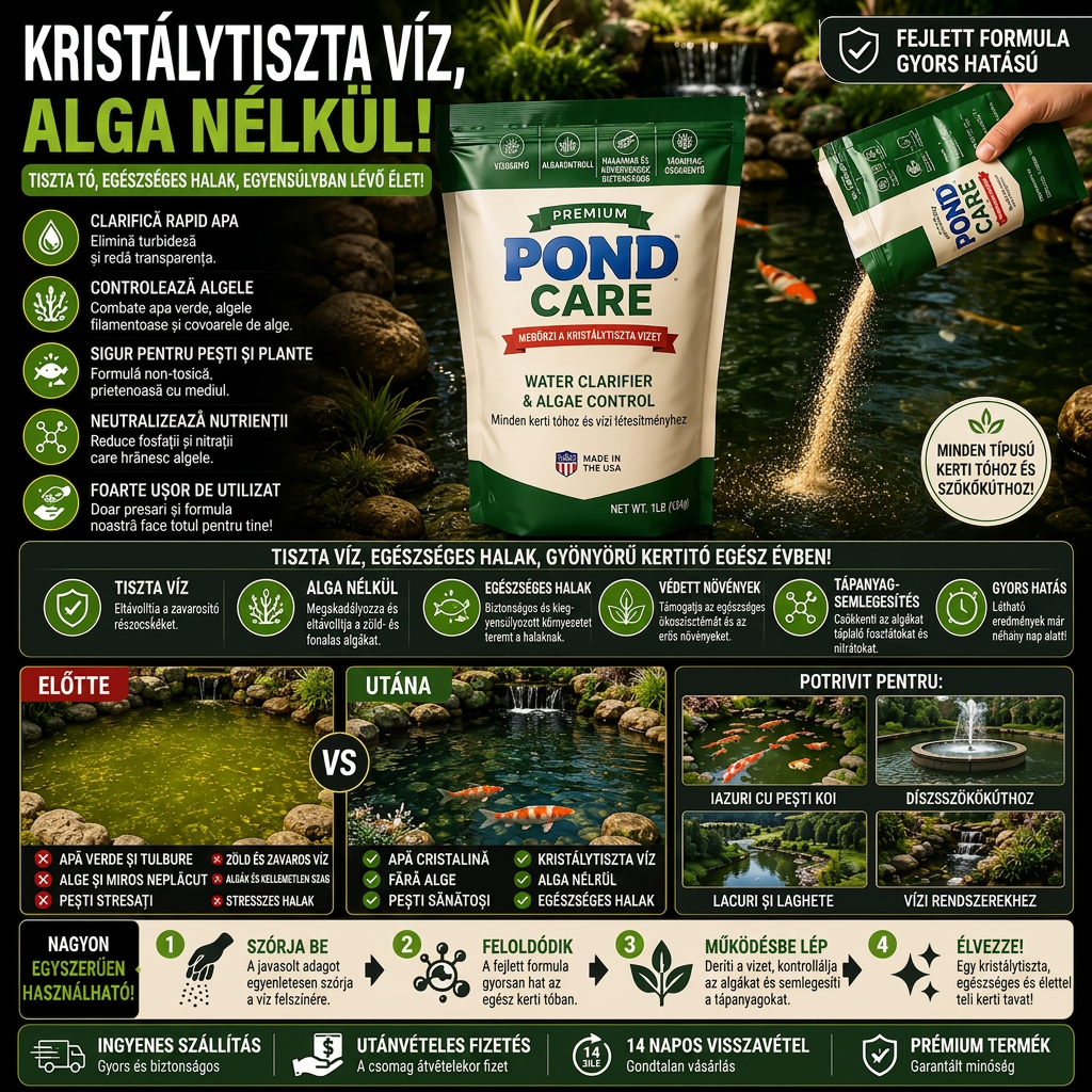 Tisztavíz Oldat Tavakhoz PondCrystal™