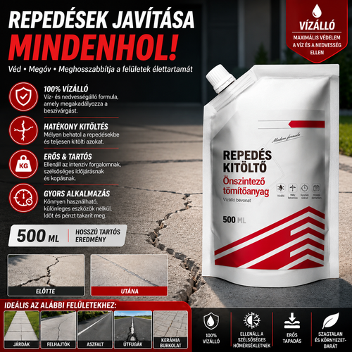 Betonrepedés-Javító Anyag CrackFix™