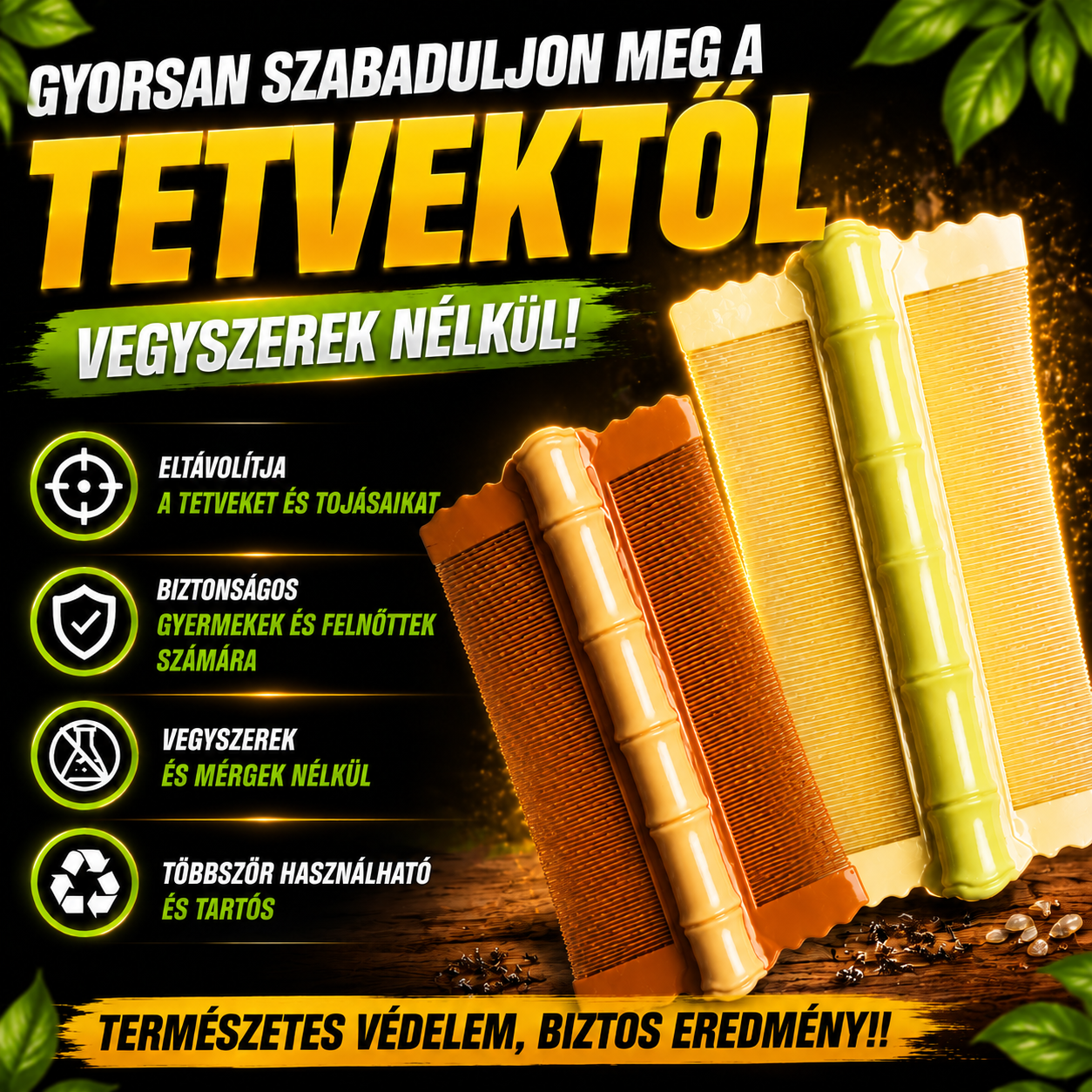 Sűrű Tetűfésű LiceClean™