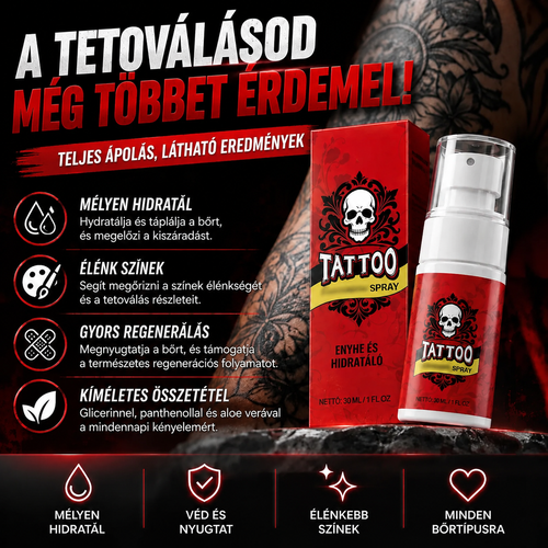 Tetoválásápoló Hidratáló Spray InkCare™