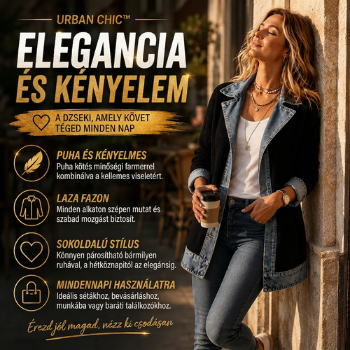 Elegáns Farmerdzseki UrbanChic™