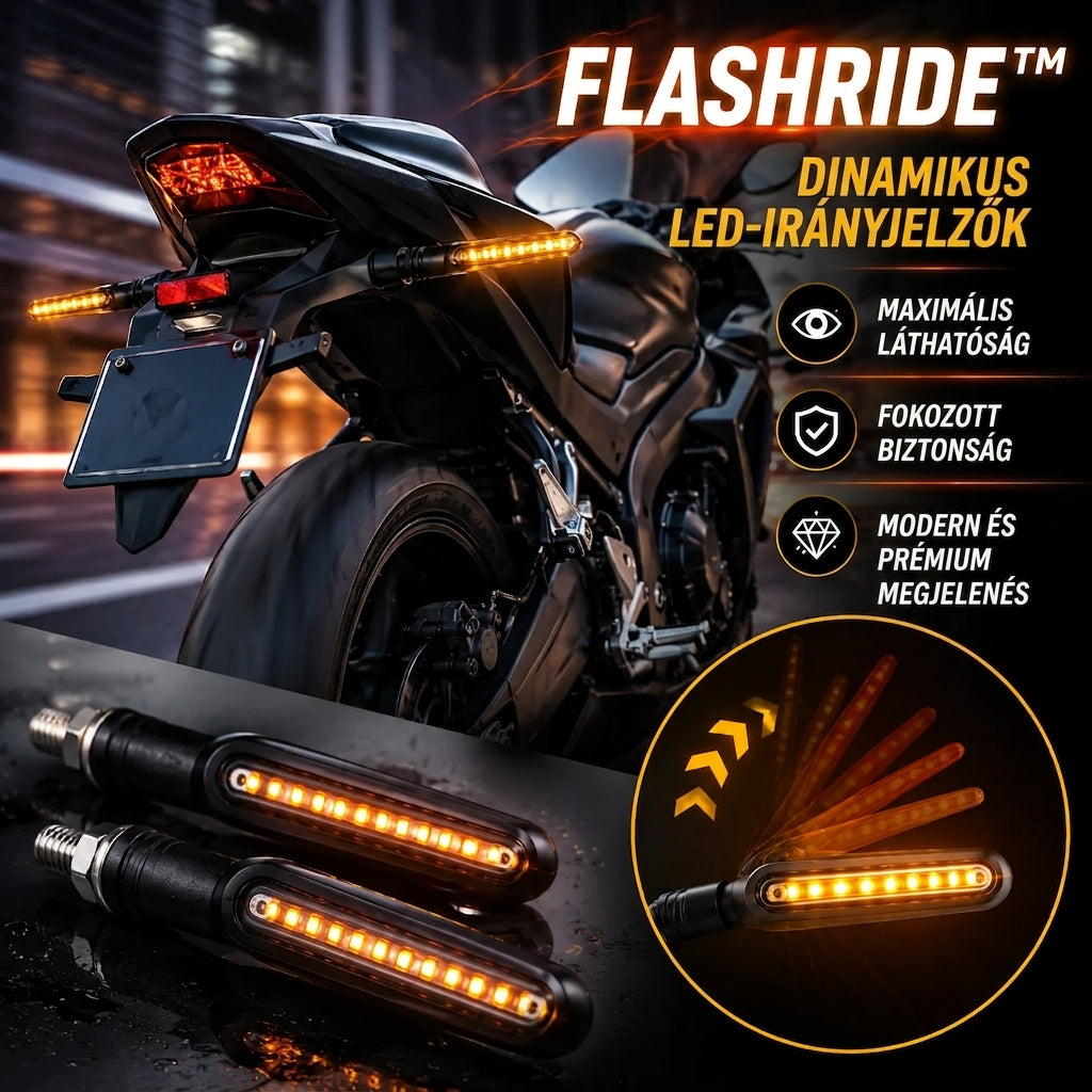 LED Motoros Irányjelző FlashRide™