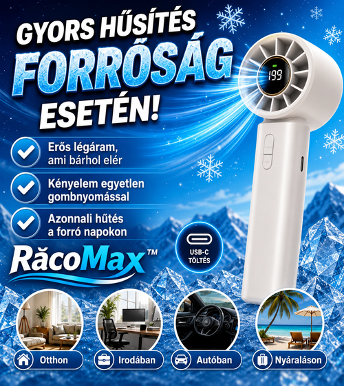 Hordozható Erős Hűtő Ventilátor – RácoMax™