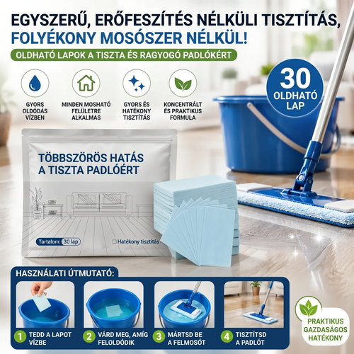 FloorSheet™ – Oldódó Tisztítólapok Az Egész Otthonra
