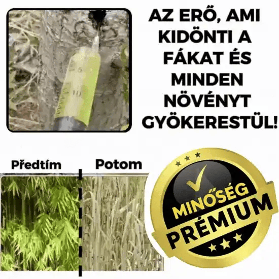 PlantOff™ – Megoldás fák és gyomok tisztítására