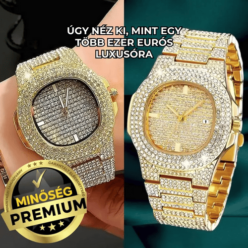 DiamondLux™ Kristályos Luxus Karóra