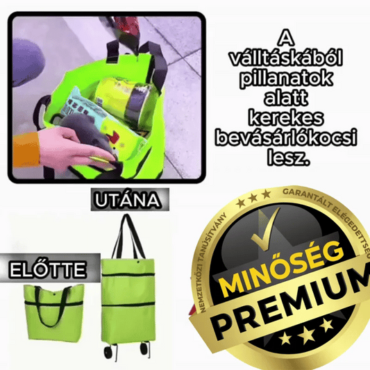 Kompakt és összecsukható bevásárlókocsi – SmartBag™