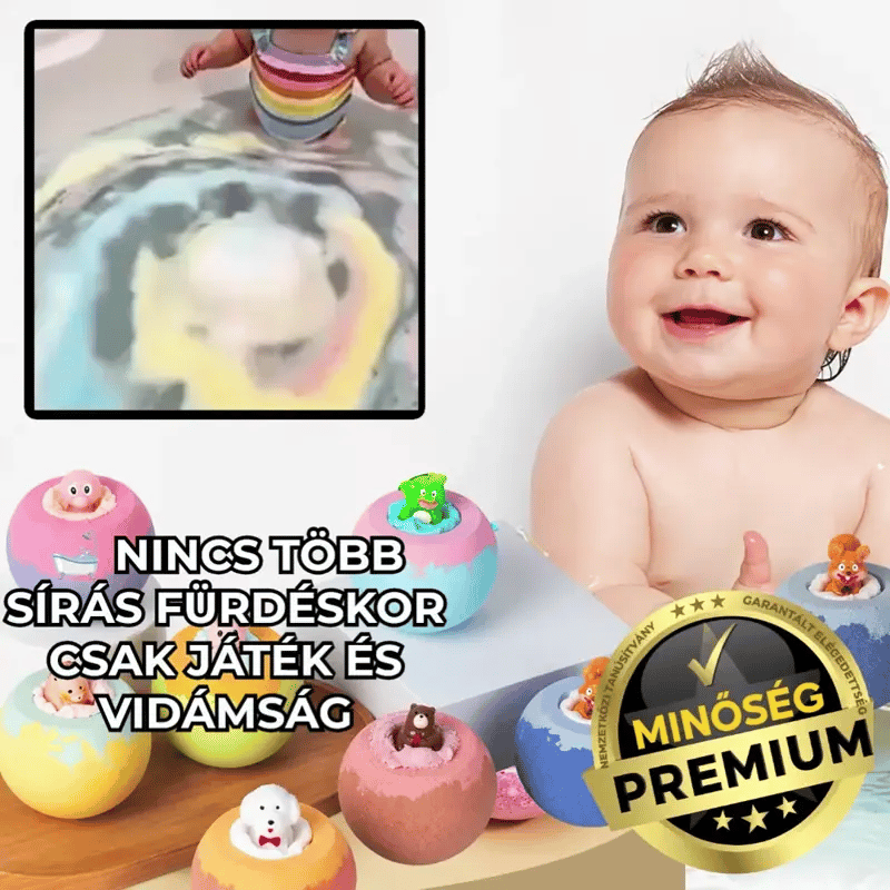 Szivárvány Fürdőbomba Meglepetés Játékkal – BallMagic™