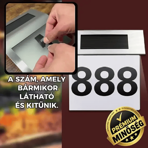 Napelemes Házszám – NrLED™