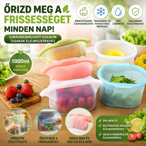 Újrahasználható Szilikon Tasak FreshBag™
