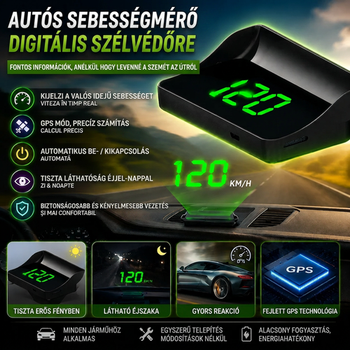 GPS Digitális Sebességmérő SpeedView™