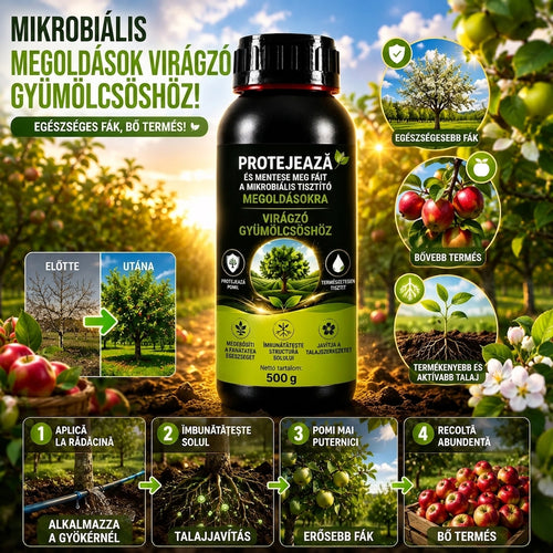 Mikrobiológiai Oldat Gyümölcsösbe CleanOrchard™