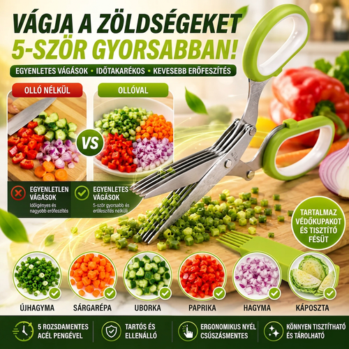 Ötpengés Fűszernövény-Olló SpeedCut™