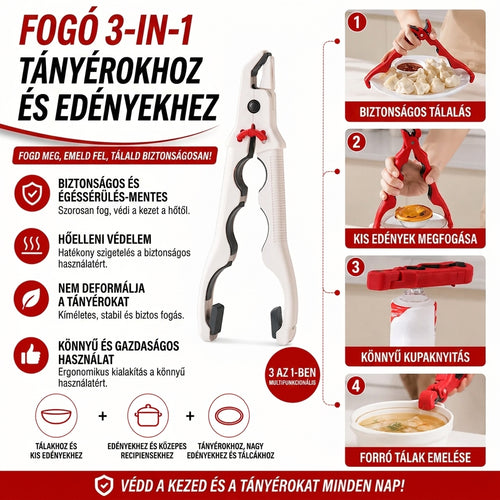 3 Az 1-Ben Konyhai Fogó GripChef™